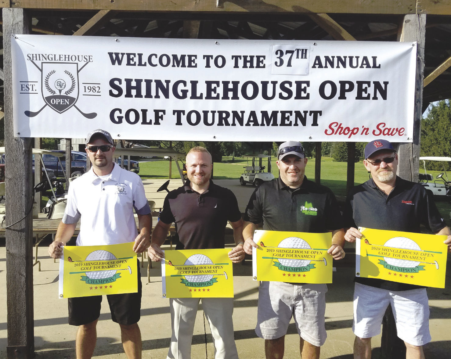 Shinglehouse Open Golf Tournament has 4 champs